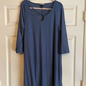 Soft Crisscross T-shirt Dress | XL